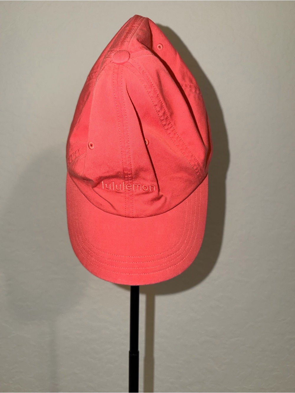 lululemon athletica Bright Coral Pink Logo Cap